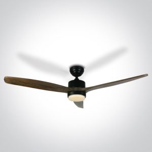 Black Body Ceiling Fans Dark Wood Blades