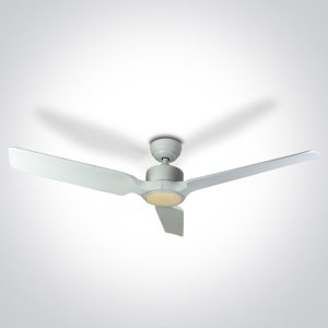 White Body Ceiling Fans White Wood Blades