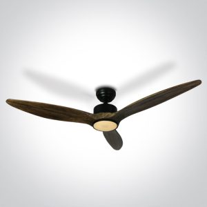 Black Body Ceiling Fans Dark Wood Blades