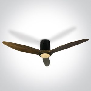 Black Body Ceiling Fans Dark Wood Blades
