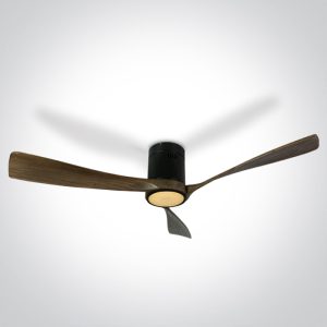 Black Body Ceiling Fans Dark Wood Blades