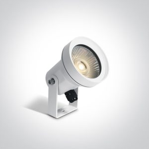 The GU10 Garden Round Spots Aluminium