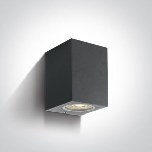 The GU10 Outdoor Wall Cube Lights Aluminium