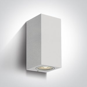 The GU10 Outdoor Wall Cube Lights Aluminium